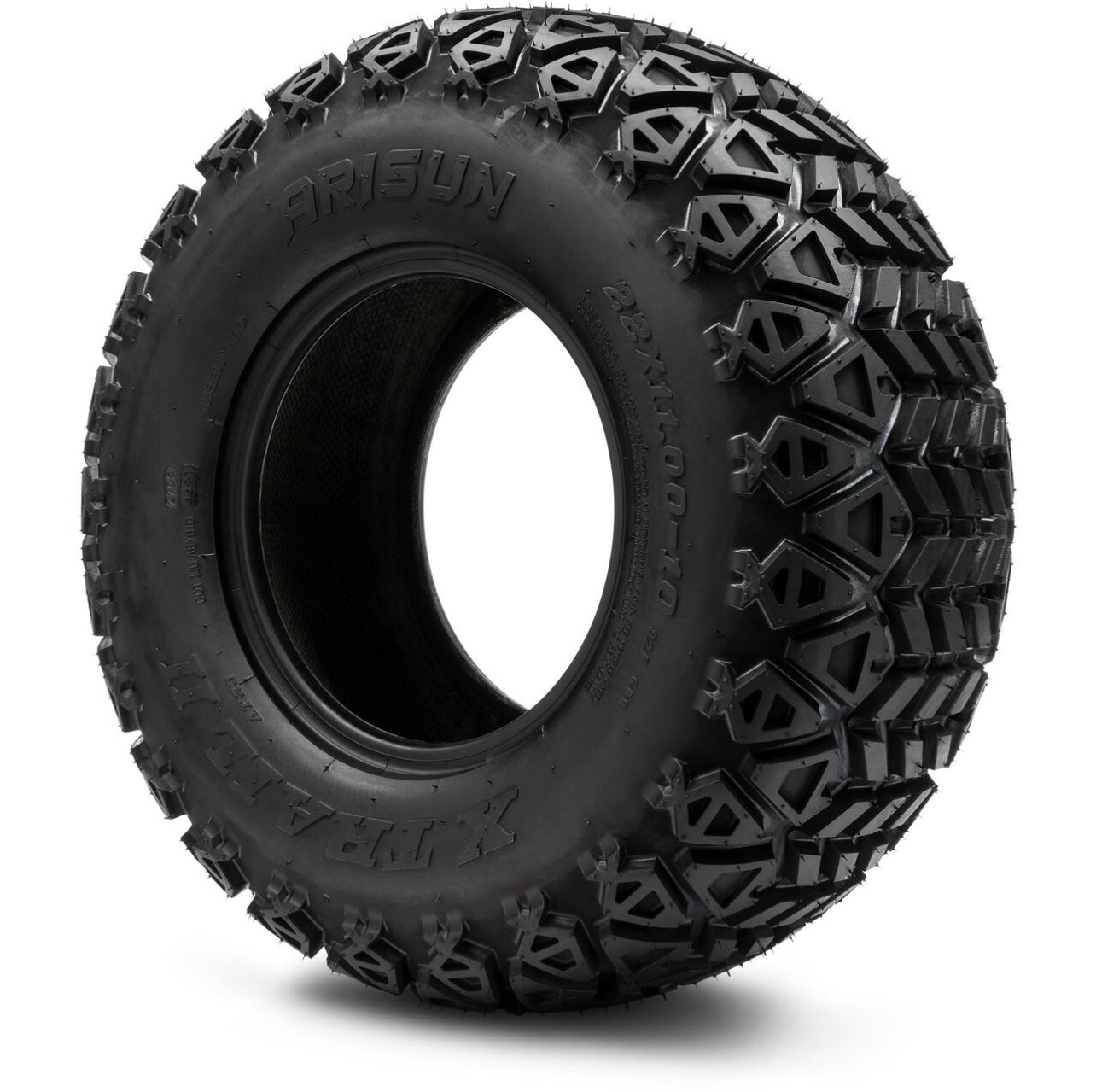 Arisun X-Trail Series All Terrain Golf Cart Tire - 22x11-10 (6-Ply)